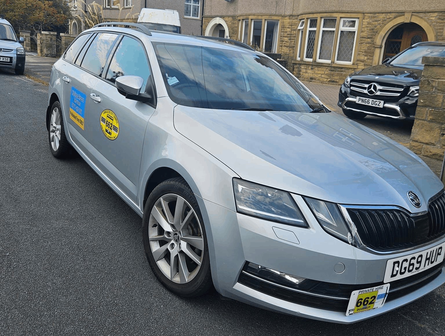Kiplings Airport Services silver estate car